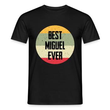 Best Miguel Ever - Men's T-Shirt - black - Front - AI Model Male 178 light (178cm)