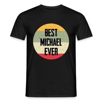 Best Michael Ever - Männer T-Shirt - Schwarz - Vorne - AI Model Male 178 light (178cm)