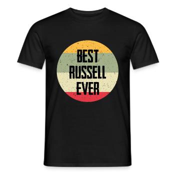 Best Russell Ever - Men's T-Shirt - black - Front - AI Model Male 178 light (178cm)