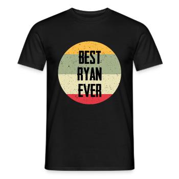 Best Ryan Ever - Männer T-Shirt - Schwarz - Vorne - AI Model Male 178 light (178cm)
