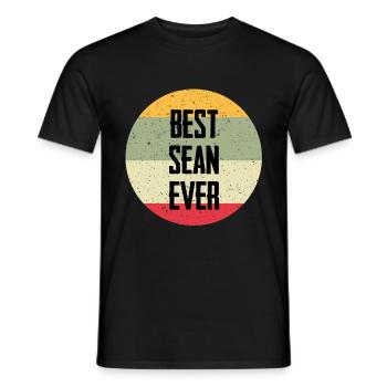 Best Sean Ever - Männer T-Shirt - Schwarz - Vorne - AI Model Male 178 light (178cm)