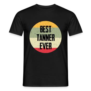 Best Tanner Ever - Männer T-Shirt - Schwarz - Vorne - AI Model Male 178 light (178cm)