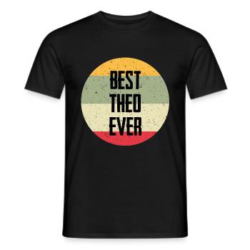 Best Theo Ever - Men's T-Shirt - black - Front - AI Model Male 178 light (178cm)