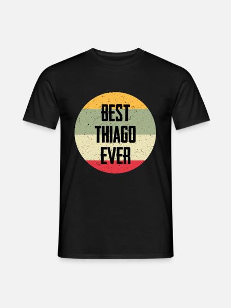 Best Thiago Ever - Männer T-Shirt - Schwarz