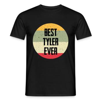 Le meilleur Tyler de tous les temps - T-shirt homme - noir - Devant - AI Model Male 178 light (178cm)