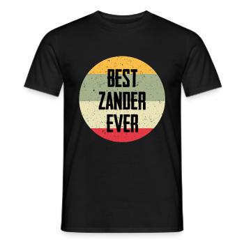 Best Zander Ever - Men's T-Shirt - black - Front - AI Model Male 178 light (178cm)
