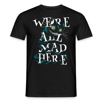 Cheshire Cat Logo - Men's T-Shirt - black - Front - AI Model Male 178 light (178cm)