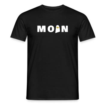Moin Norddeutsch Hamburg Möwe - Männer T-Shirt - Schwarz - Vorne - AI Model Male 178 light (178cm)