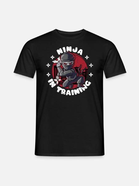 Ninja dans l’entraînement Des Enfants de Warrior - T-shirt homme - noir