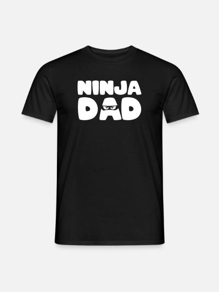 Ninja Party Ninja Dad Geburtstagsparty Ninja Motto - Männer T-Shirt - Schwarz