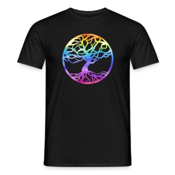 Arbre de Vie Arbre de Vie Symbole Celtique - T-shirt homme - noir - Devant - AI Model Male 178 light (178cm)