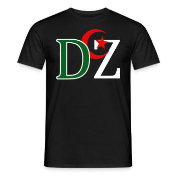 DZ Algerien - Männer T-Shirt - Schwarz - Vorne - AI Model Male 178 light (178cm)