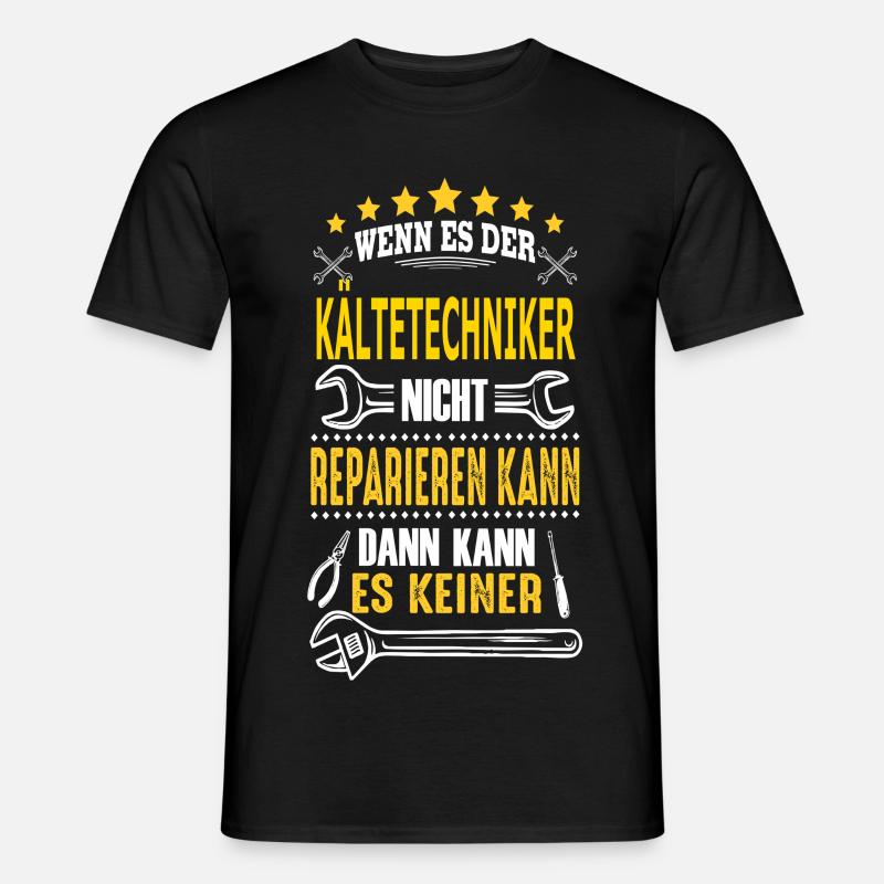 KÄLTETECHNIKER - Männer T-Shirt - Schwarz