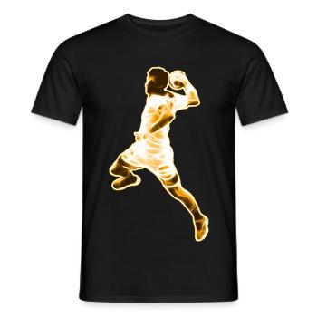 Handball Handballer - Design - T-shirt homme - noir - Devant - AI Model Male 178 light (178cm)