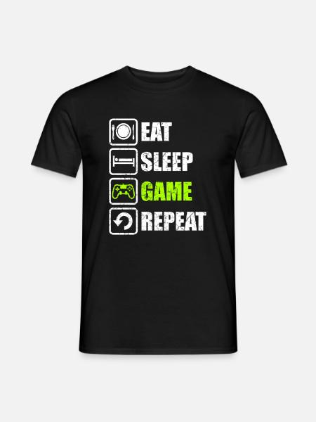 Gaming Gamer Game - Männer T-Shirt - Schwarz