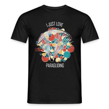 Paragliding Gleitschirm Paragleiter Paraglider - Männer T-Shirt - Schwarz - Vorne - AI Model Male 178 light (178cm)