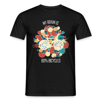 Réparation de vélos Mécanicien de vélos Mécanicien de vélos - T-shirt homme - noir - Devant - AI Model Male 178 light (178cm)