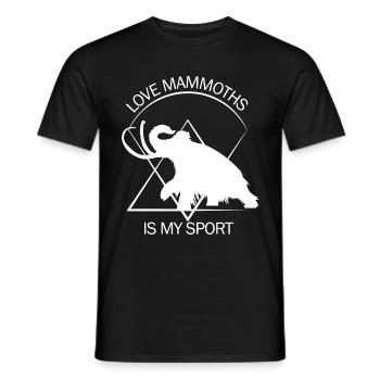 Drôle de mammouth âge de pierre âge glaciaire conception préhistorique - T-shirt homme - noir - Devant - AI Model Male 178 light (178cm)