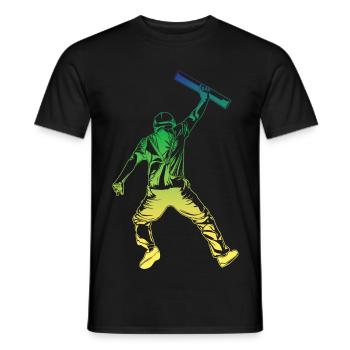 Architekt Retro Stil - Männer T-Shirt - Schwarz - Vorne - AI Model Male 178 light (178cm)