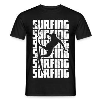 Surf - T-shirt homme - noir - Devant - AI Model Male 178 light (178cm)