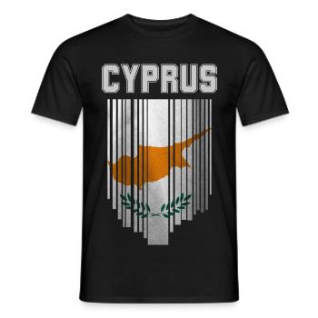 Zypern Flagge, Zypriotischer Stolz - Männer T-Shirt - Schwarz - Vorne - AI Model Male 178 light (178cm)