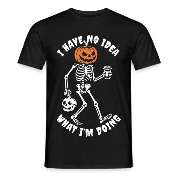 I have no idea what I'm doing - Halloween costume - Men's T-Shirt - black - Front - AI Model Male 178 light (178cm)