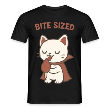 Bite Sized Kitty Popsicle - Men's T-Shirt - black - Front - AI Model Male 178 light (178cm)