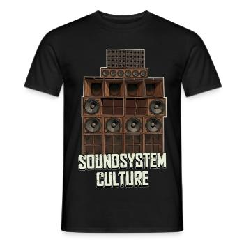 Culture Soundsystem - T-shirt homme - noir - Devant - AI Model Male 178 light (178cm)