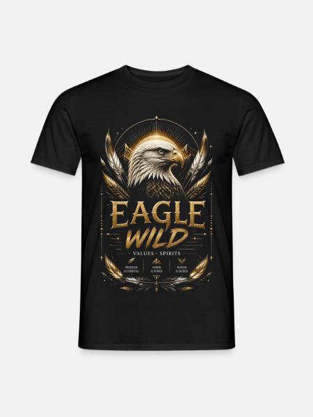 Aigle Doré Esprit et Valeurs - T-shirt homme - noir