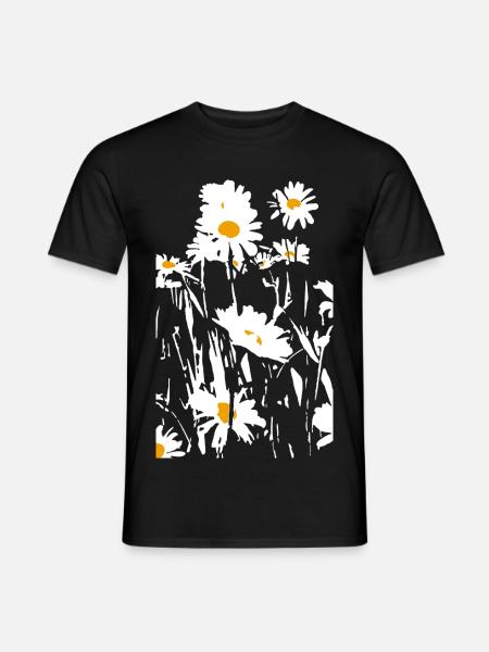 DAISIES - Men's T-Shirt - black
