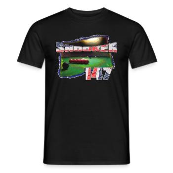 SNOOKER 147 - Männer T-Shirt - Schwarz - Vorne - AI Model Male 178 light (178cm)
