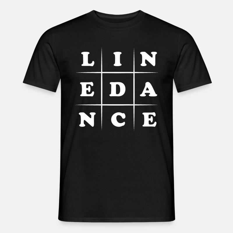 Line Dance - Linedance - Männer T-Shirt - Schwarz