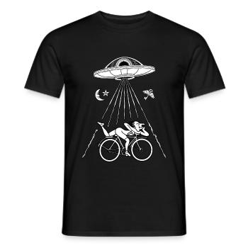 Albert Hofmann abducted by an Alien DMT - Men's T-Shirt - black - Front - AI Model Male 178 light (178cm)