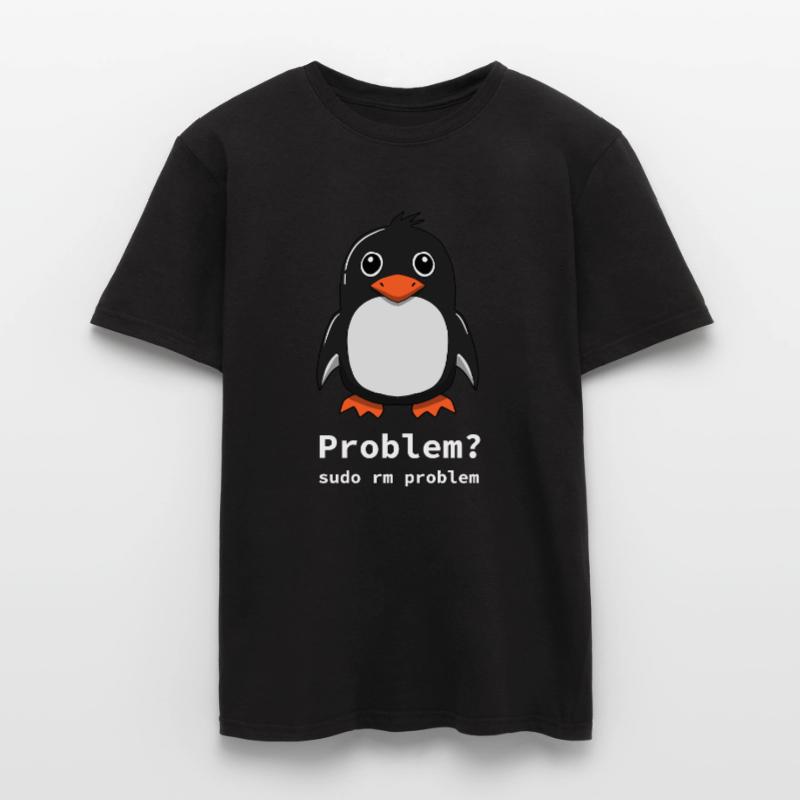 Tux Linux Penguin | Problem? Sudo rm -rf / - Männer T-Shirt