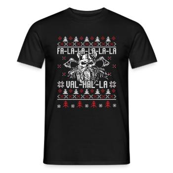 Christmas X-Max Xmax Wikinger Wikinger Äxte - Männer T-Shirt - Schwarz - Vorne - AI Model Male 178 light (178cm)