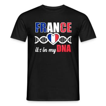 France France ADN - T-shirt homme - noir - Devant - AI Model Male 178 light (178cm)