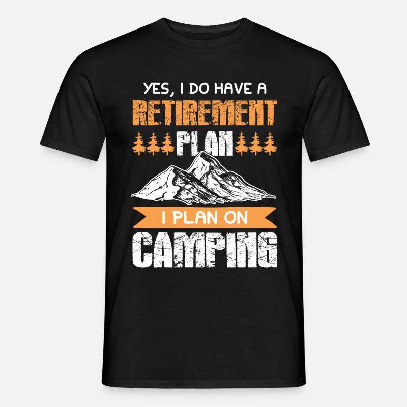 Camping Camper - Männer T-Shirt - Schwarz
