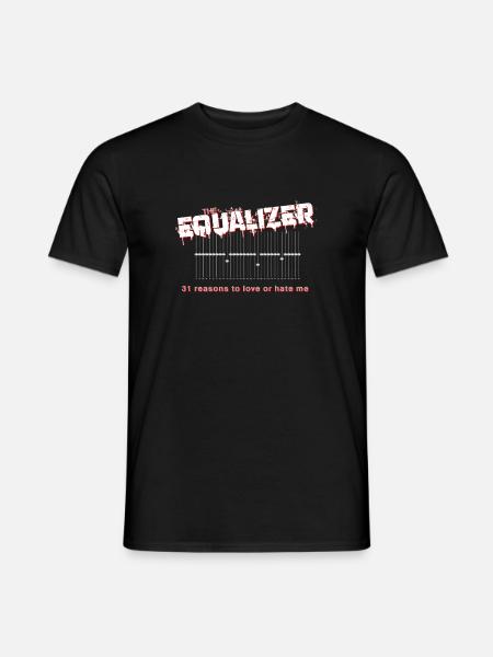 The Equalizer: Klangverbesserung als Statement - Männer T-Shirt - Schwarz