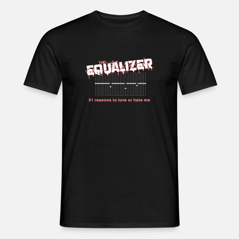 The Equalizer: Klangverbesserung als Statement - Männer T-Shirt - Schwarz