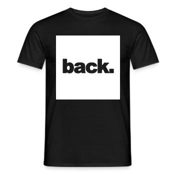 Texte de cadeau de typo sexy arrière déclaration arrière - T-shirt homme - noir - Devant - AI Model Male 178 light (178cm)