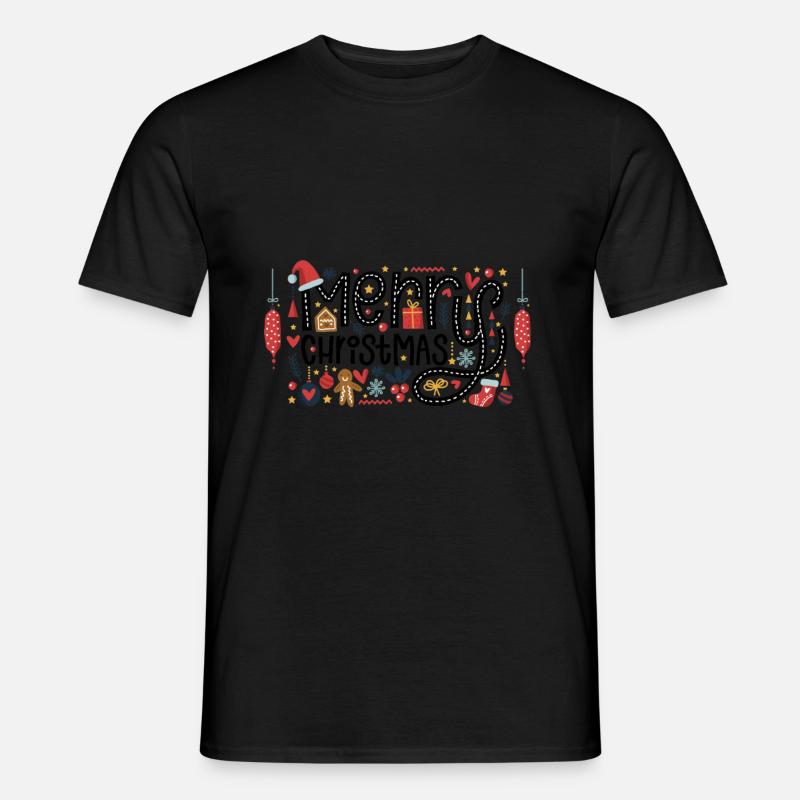 Cadeau de conception de Noël joyeux Noël - T-shirt homme - noir