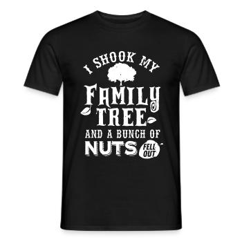 I Shook My Family Tree - Men's T-Shirt - black - Front - AI Model Male 178 light (178cm)