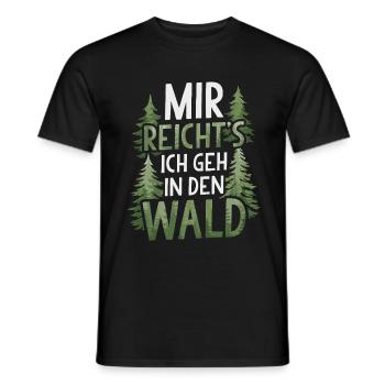 Wald Natur Bäume Waldarbeiter Waldliebhaber - Männer T-Shirt - Schwarz - Vorne - AI Model Male 178 light (178cm)