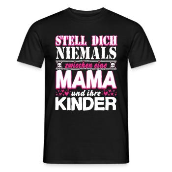 -Mama - Männer T-Shirt - Schwarz - Vorne - AI Model Male 178 light (178cm)