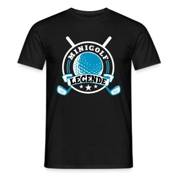 golf legend gift idea - Men's T-Shirt - black - Front - AI Model Male 178 light (178cm)