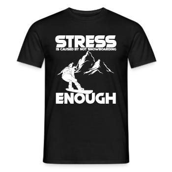Snowboard Snowboarder Snowboarden Apres Ski Sport - Männer T-Shirt - Schwarz - Vorne - AI Model Male 178 light (178cm)