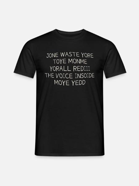 Jone Waste Yore Toye Ölgemälde - Männer T-Shirt - Schwarz