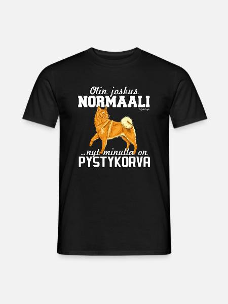 Suomenpystykorva Norm - Miesten T-paita - musta