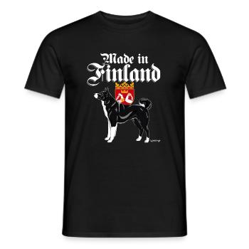 Bear Dog Finland 2 - Men's T-Shirt - black - Front - AI Model Male 178 light (178cm)