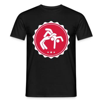 Lutte lutte - T-shirt homme - noir - Devant - AI Model Male 178 light (178cm)